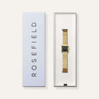 Γυναικείο Ρολόι Rosefield Boxelle Black Crystals Frame BBGSG-B09 Τετράγωνο Με Πέτρες
