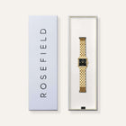 Γυναικείο Ρολόι Rosefield Boxelle Black Crystals BBGSG-B08 Τετράγωνο Με Πέτρες