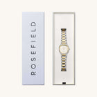 Γυναικείο Ρολόι Rosefield Gaia Creme Duotone ORCDSD-OR03 Τετράγωνο Με Δίχρωμο Μπρασελέ