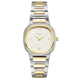 Γυναικείο Ρολόι Rosefield Gaia Creme Duotone ORCDSD-OR03 Τετράγωνο Με Δίχρωμο Μπρασελέ