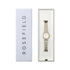 Γυναικείο Ρολόι Rosefield Gaia XS ORCDSD-OR06 Τετράγωνο Με Δίχρωμο Μπρασελέ
