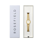 Γυναικείο Ρολόι Rosefield Gaia XS ORCGSG-OR04 Τετράγωνο Με Χρυσό Μπρασελέ