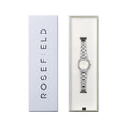 Γυναικείο Ρολόι Rosefield Gaia XS ORCSSS-OR05 Τετράγωνο Με Aσημί Μπρασελέ