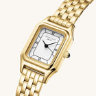 Γυναικείο Ρολόι Rosefield Ivy White Gold OCWGSG-OC01 Με Χρυσό Μπρασελέ