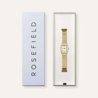 Γυναικείο Ρολόι Rosefield Ivy White Gold OCWGSG-OC01 Με Χρυσό Μπρασελέ