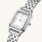 Γυναικείο Ρολόι Rosefield Ivy White Silver OCWSSS-OC02 Με Ασημί Μπρασελέ