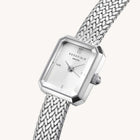 Γυναικείο Ρολόι Rosefield Mini Octagon Silver MWSMS-M04 Με Ασημί Μπρασελέ