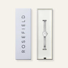 Γυναικείο Ρολόι Rosefield Mini Oval Silver MWSMS-M05 Με Ασημί Μπρασελέ