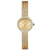 Γυναικείο ρολόι Rosefield Mini Small Edit Gold MCGMG-M03 με χρυσό μπρασελέ και χρυσό καντράν 20mm με ζιργκόν.