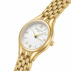 Γυναικείο Ρολόι Rosefield Muse Gold MUWGSG-MU01 με Χρυσό Μπρασελέ & Λευκό Καντράν
