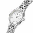 Γυναικείο Ρολόι Rosefield Muse Silver MUWSSS-MU02 με Ασημί Μπρασελέ & Λευκό Καντράν