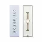 Γυναικείο Ρολόι Rosefield Muse Two-Tone MUWDSD-MU03 Με Ασημί-Χρυσό Μπρασελέ & Λευκό Καντράν
