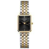 Γυναικείο Ρολόι Rosefield Octagon XS Black Duotone OBDSG-O88 Με Δίχρωμο Μπρασελέ