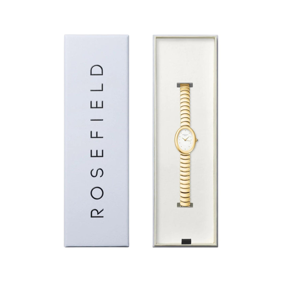 Συσκευασία του ρολογιού Rosefield Oval Gold OVWGSG-OV19