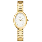 Ρολόι Rosefield Ovale Gold OVWGSG-OV19 Με Χρυσό Μπρασελέ & Λευκό Καντράν
