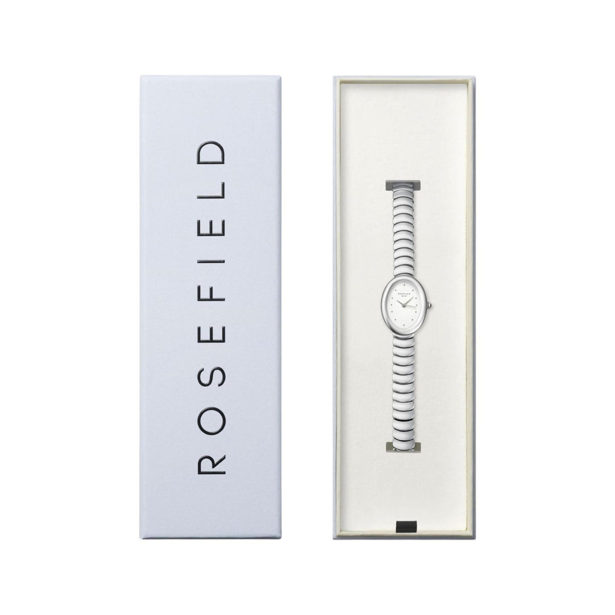 Ρολόι Rosefield Ovale Silver OVWSSS-OV20 σε συσκευασία δώρου
