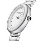 Γυναικείο Ρολόι Rosefield Ovale Silver OVWSSS-OV20 Με Ασημί Μπρασελέ & Λευκό Καντράν