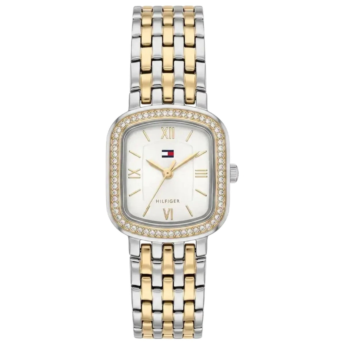 Γυναικείο ρολόι Tommy Hilfiger Abby 1782922 με ασημί-χρυσό μπρασελέ και ασημί καντράν