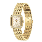 Γυναικείο Ρολόι Tommy Hilfiger Abby 1782923 Τετράγωνο Με Χρυσό Μπρασελέ & Μπεζ Καντράν