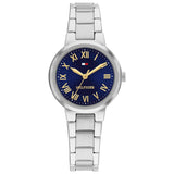 Γυναικείο ρολόι Tommy Hilfiger Becca 1782902 με ασημί μπρασελέ και μπλε καντράν 28mm.