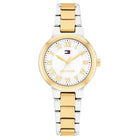 Γυναικείο Ρολόι Tommy Hilfiger Becca 1782903 Με Δίχρωμο Μπρασελέ & Ασημί Καντράν
