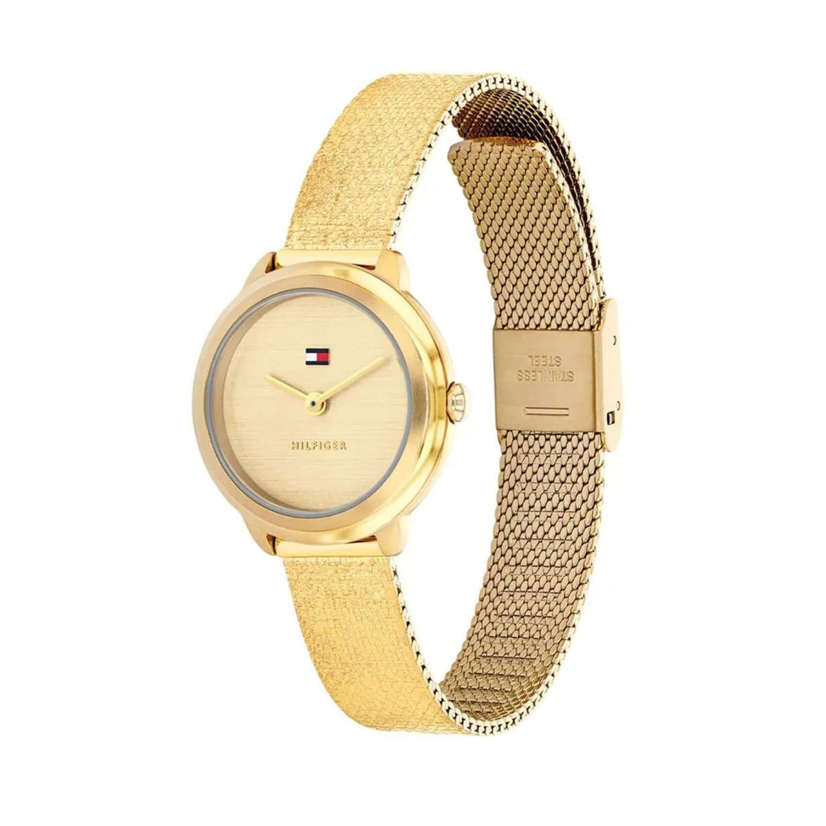 Γυναικείο ρολόι Tommy Hilfiger Demi 1782811 με ατσάλινο μπρασελέ σε χρυσό χρώμα.