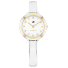 Γυναικείο Ρολόι Tommy Hilfiger Demi Bangle 1782894 Με Ασημί Μπρασελέ & Λευκό Καντράν