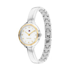 Γυναικείο Ρολόι Tommy Hilfiger Demi Bangle 1782894 Με Ασημί Μπρασελέ & Λευκό Καντράν
