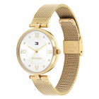Γυναικείο Ρολόι Tommy Hilfiger Ella 1782805 Με Χρυσό Μπρασελέ & Λευκό Καντράν