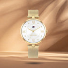 Γυναικείο Ρολόι Tommy Hilfiger Ella 1782805 Με Χρυσό Μπρασελέ & Λευκό Καντράν