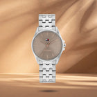 Γυναικείο Ρολόι Tommy Hilfiger Jade 1782801 Με Ασημί Μπρασελέ & Καφέ Καντράν