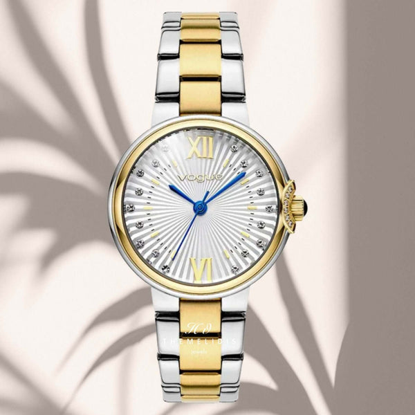 Ρολόι Vogue Carmen Mini 2020616061 Με Δίχρωμο Μπρασελέ Χρυσό - Ασημί