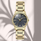Ρολόι Vogue Corine 2020615741 Με Χρυσό Μπρασελέ και Μαύρο Καντράν