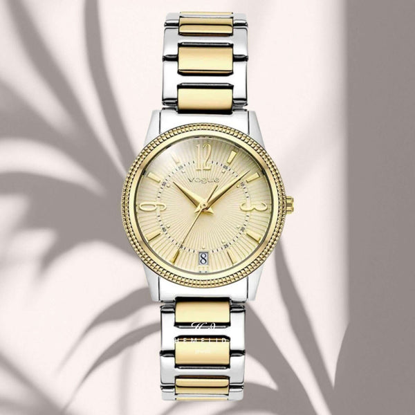 Ρολόι Vogue Corine 2020615762 Με Δίχρωμο Μπρασελέ Ασημί - Χρυσό