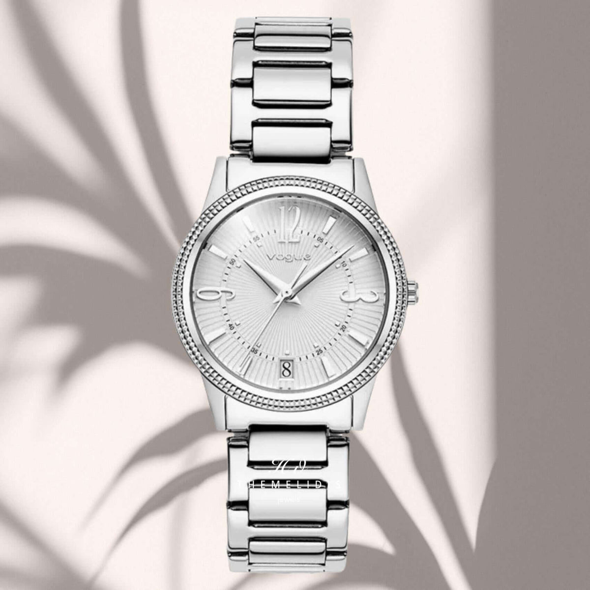 Φωτογραφία του γυναικείου ρολογιού Vogue Corine 2020615781 με ασημί μπρασελέ και ασημί καντράν