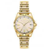 Γυναικείο ρολόι Vogue Liz Mini 2020615941 με χρυσό μπρασελέ από ανοξείδωτο ατσάλι, σαμπανί καντράν 34mm και χρυσή κάσα, με ένδειξη ημερομηνίας