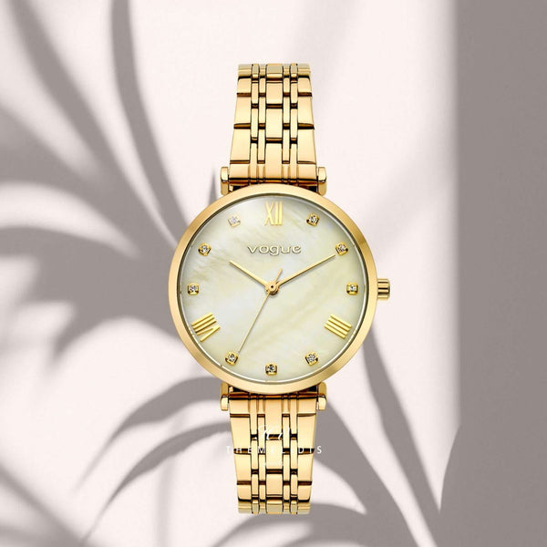 Ρολόι Vogue New Bliss 2020616342 Χρυσό Μπρασελέ & Σαμπανί Φίλντισι Καντράν