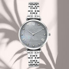 Ρολόι Vogue New Bliss 2020616382 Με Ασημί Μπρασελέ και Γκρί Φίλντισι Καντράν