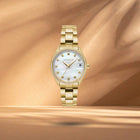 Ρολόι Vogue Reina Mini 2020614346 Με Χρυσό Μπρασελέ & Λευκό Φίλντισι Καντράν