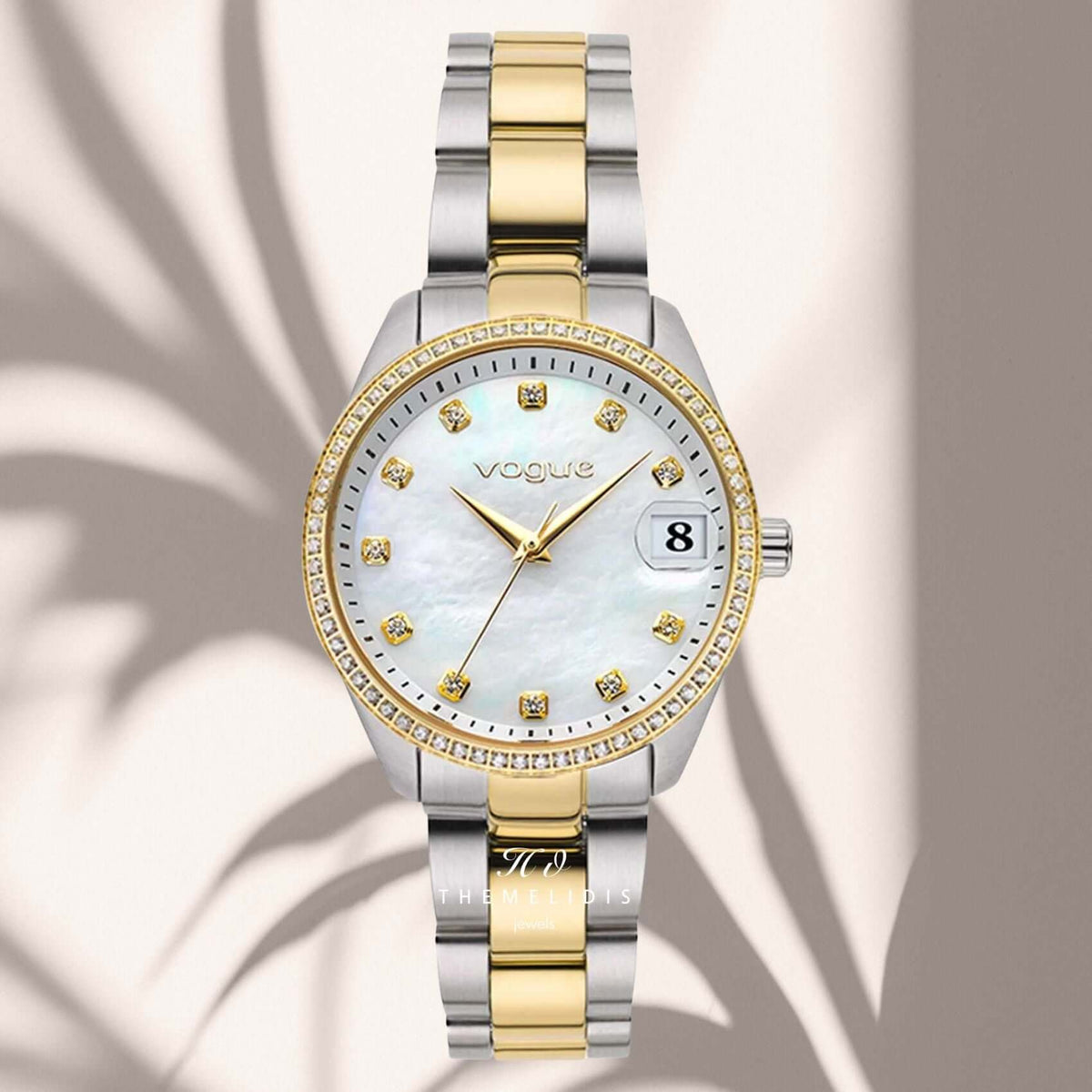 Ρολόι Vogue Reina Mini 2020614364 Με Δίχρωμο Μπρασελέ και Λευκό Φίλντισι Καντράν