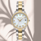 Ρολόι Vogue Reina Mini 2020614364 Με Δίχρωμο Μπρασελέ και Λευκό Φίλντισι Καντράν
