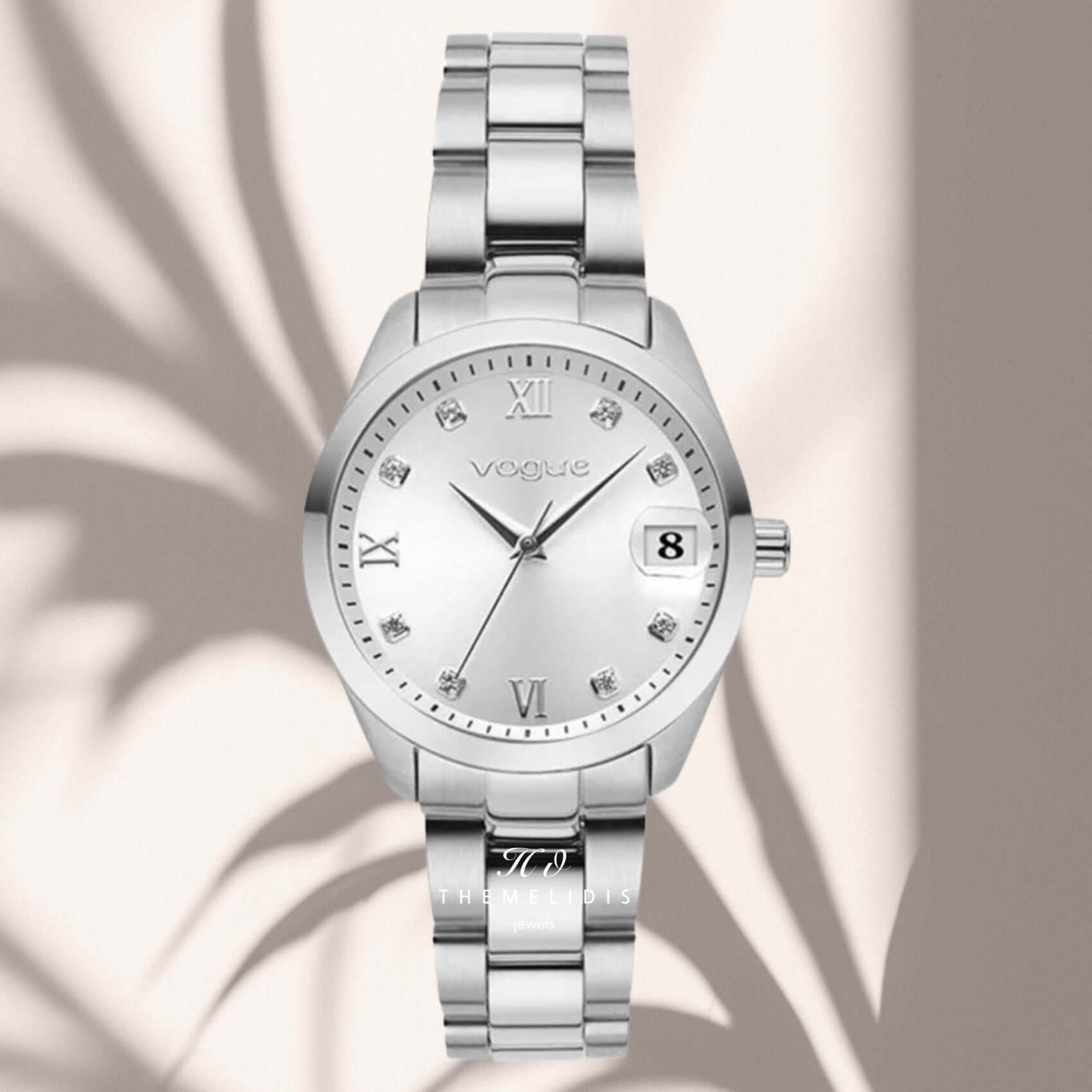 Φωτογραφία του υναικείο ρολόι Vogue Reina Mini 2020614381 με ασημί μπρασελέ και ασημί καντράν,