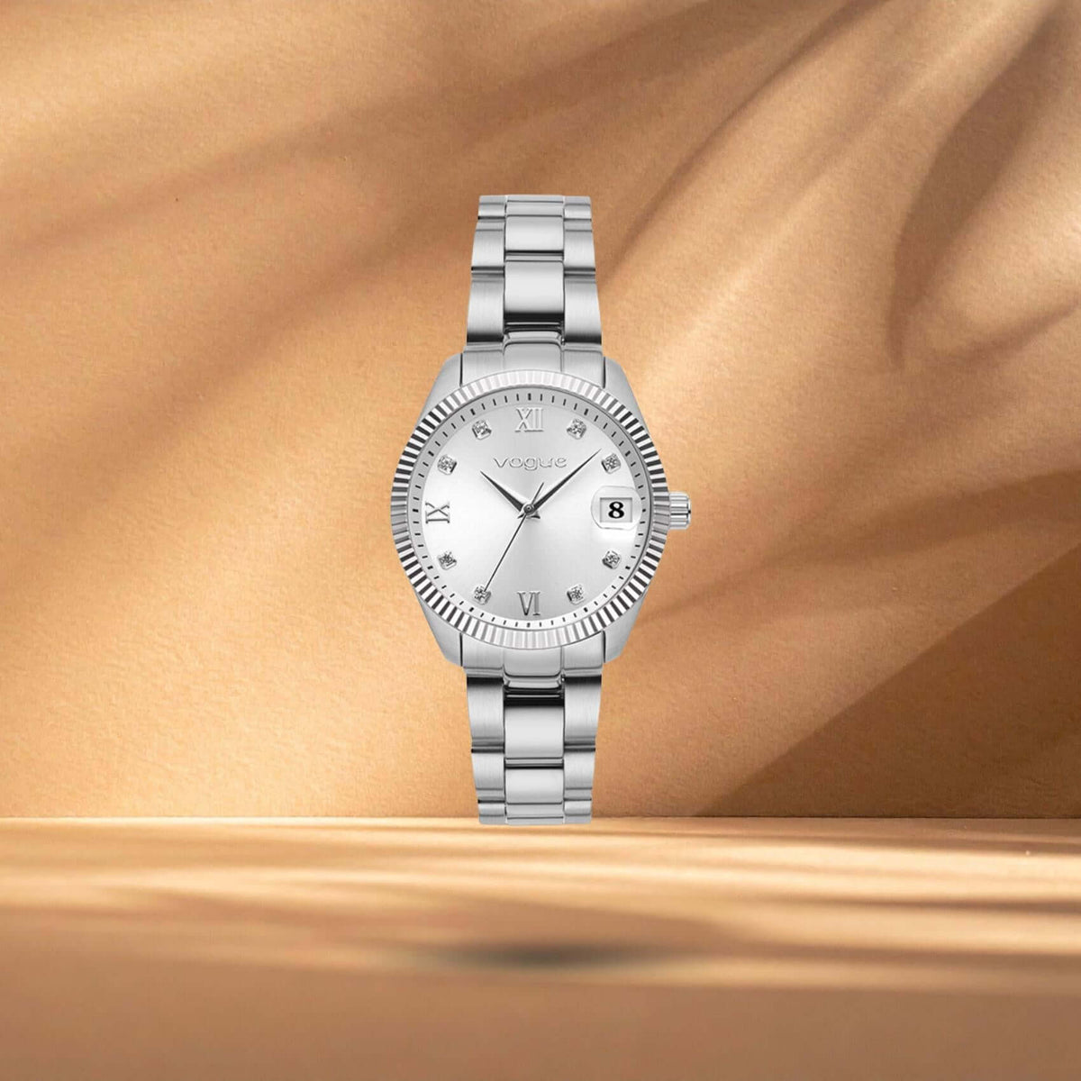 Ρολόι Vogue Reina Mini 2020614386 Με Ασημί Μπρασελέ Και Καντράν