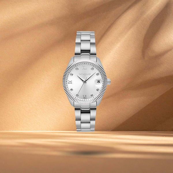 Ρολόι Vogue Reina Mini 2020614386 Με Ασημί Μπρασελέ Και Καντράν