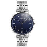 Γυναικείο ρολόι Vogue Unique 2020650684 με ασημί μπρασελέ, μπλε καντράν και κάσα 41mm.