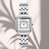 VOGUE Victoria Mini 2020615581 ασημί μπρασελέ και λευκό καντράν.