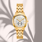 Ρολόι Vogue Yvonne 2020616741 Με Χρυσό Μπρασελέ & Λευκό Καντράν