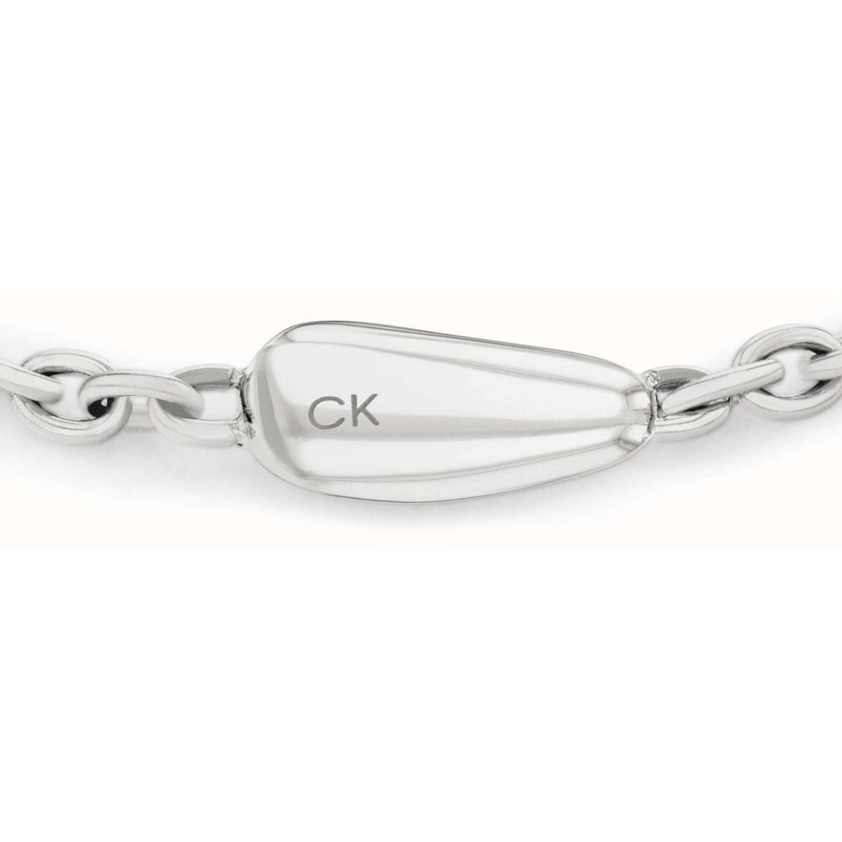 Γυναικείο βραχιόλι Calvin Klein 35000603 ατσάλινο ασημί, κοντινή λήψη.