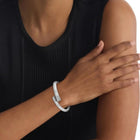 Γυναικείο Βραχιόλι Χειροπέδα Calvin Klein CK Spiral 35000762 Ασημί