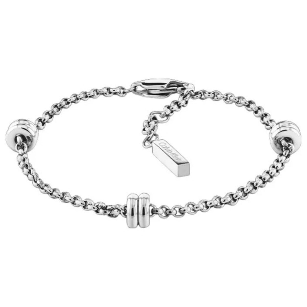 Γυναικείο βραχιόλι Calvin Klein Duality 35000956 ασημί από ανοξείδωτο ατσάλι